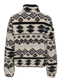 Only Janne Aztec Teddy 1/4 Zip Sweatshirt