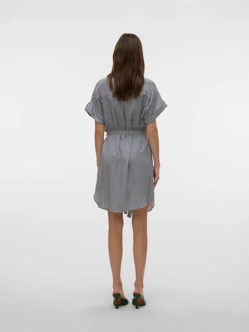 Vero Moda Bumpy Shirt Dress with Tie Belt