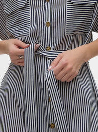 Vero Moda Bumpy Shirt Dress with Tie Belt