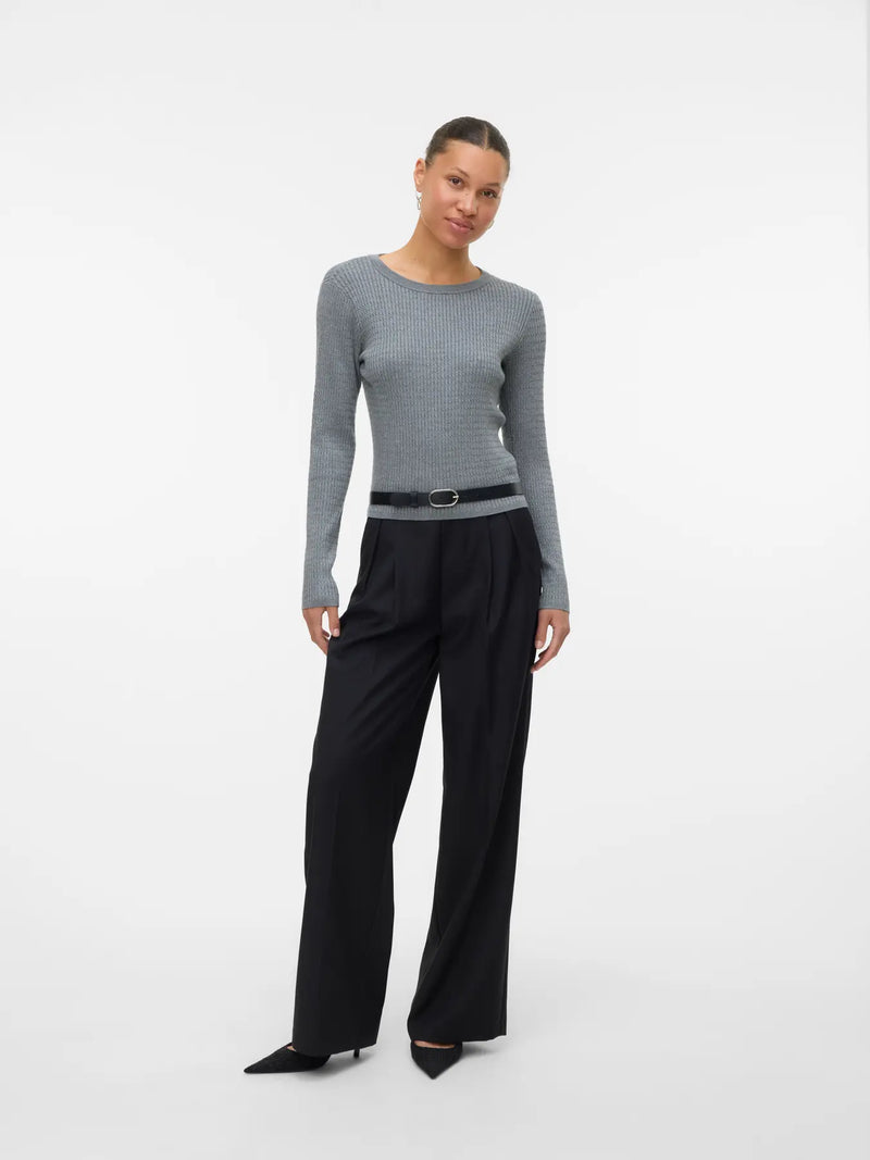 Vero Moda Silje O-Neck Cable Pullover Top