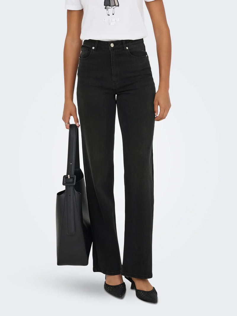 Only Juicy Wauw High Waist Wide Leg Jean