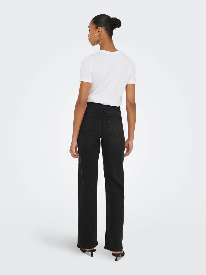 Only Juicy Wauw High Waist Wide Leg Jean