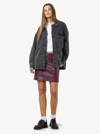 Noisy May - Peyton Quilted Denim Oversized Jacket