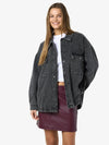 Noisy May - Peyton Quilted Denim Oversized Jacket