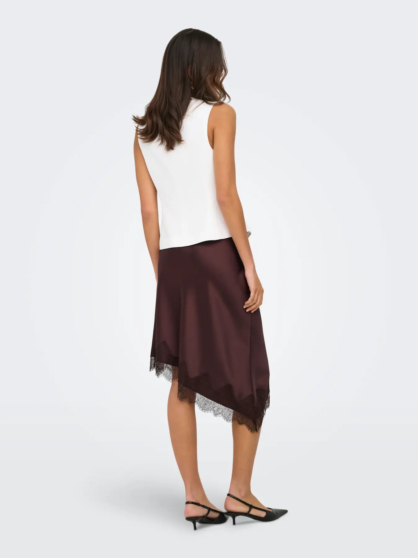 Only - Faraya Satin Lace Skirt