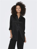 Only Victoria Long Sleeve Loose Satin Shirt