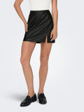 Only Leni Faux Leather Skirt