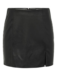 Only Leni Faux Leather Skirt
