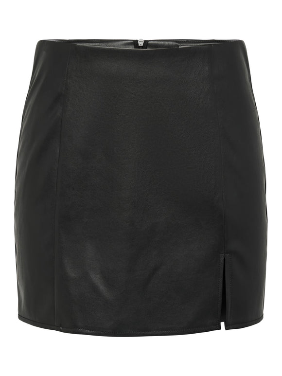 Only Leni Faux Leather Skirt