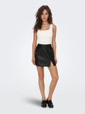 Only Leni Faux Leather Skirt
