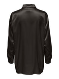 Only Victoria Long Sleeve Loose Satin Shirt