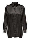 Only Victoria Long Sleeve Loose Satin Shirt