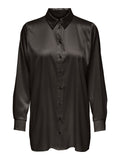 Only Victoria Long Sleeve Loose Satin Shirt