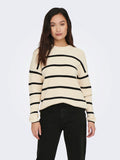 Only Pernille Long Sleeve Stripe O-Neck Sweater