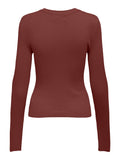 Only Meddi Long Sleeve Ribbed O-Neck Top