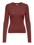 Only Meddi Long Sleeve Ribbed O-Neck Top