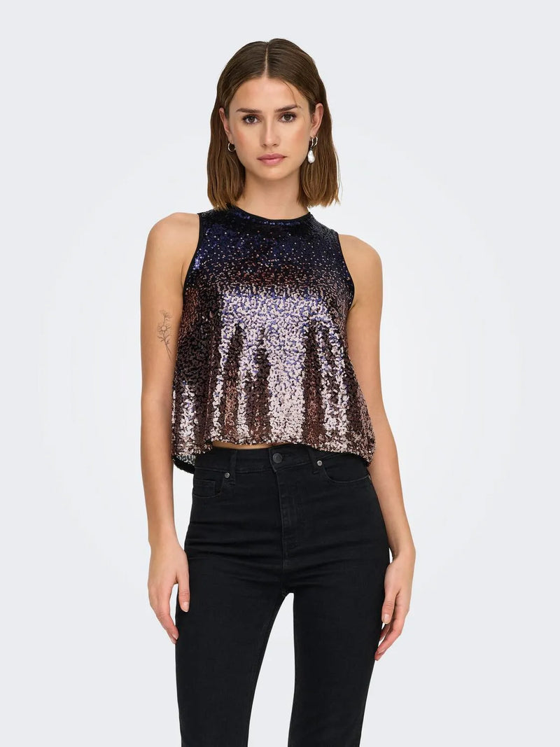 Only Lola Sequin Tank Top