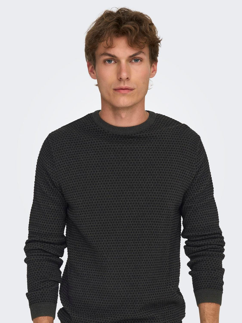 Only Sons- Tapa Crew Knit Sweater