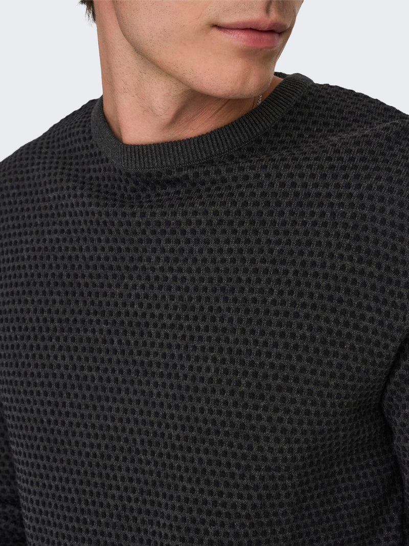 Only Sons- Tapa Crew Knit Sweater