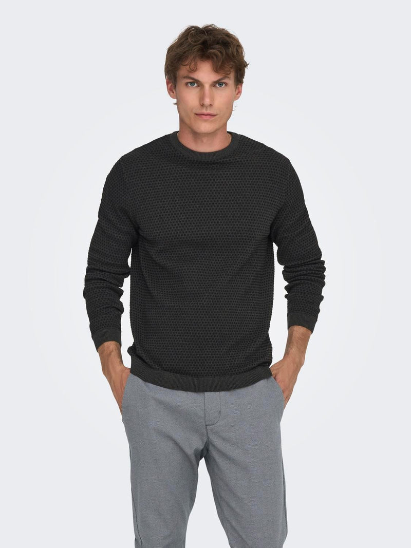 Only Sons- Tapa Crew Knit Sweater