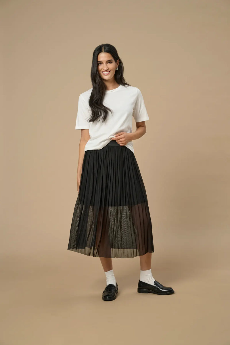 Only Elsa Pleat Mesh Skirt