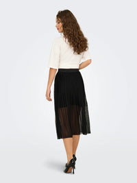 Only Elsa Pleat Mesh Skirt