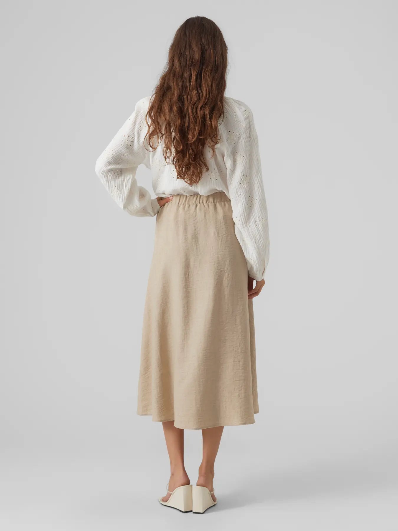 Vero Moda Melaney High Waist Button Skirt