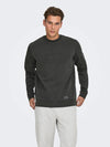Only & Sons -Mens -  Brock Washed Crewneck Sweater