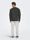 Only & Sons -Mens -  Brock Washed Crewneck Sweater