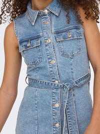 Only Emily Denim Tie Dress