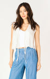 DEX- Tie Front Eyelet Top