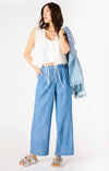 DEX- Tie Front Eyelet Top