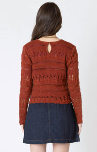 DEX- Scallop Hem Crochet Top