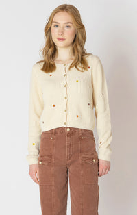 DEX- Embroidered Floral Cardigan