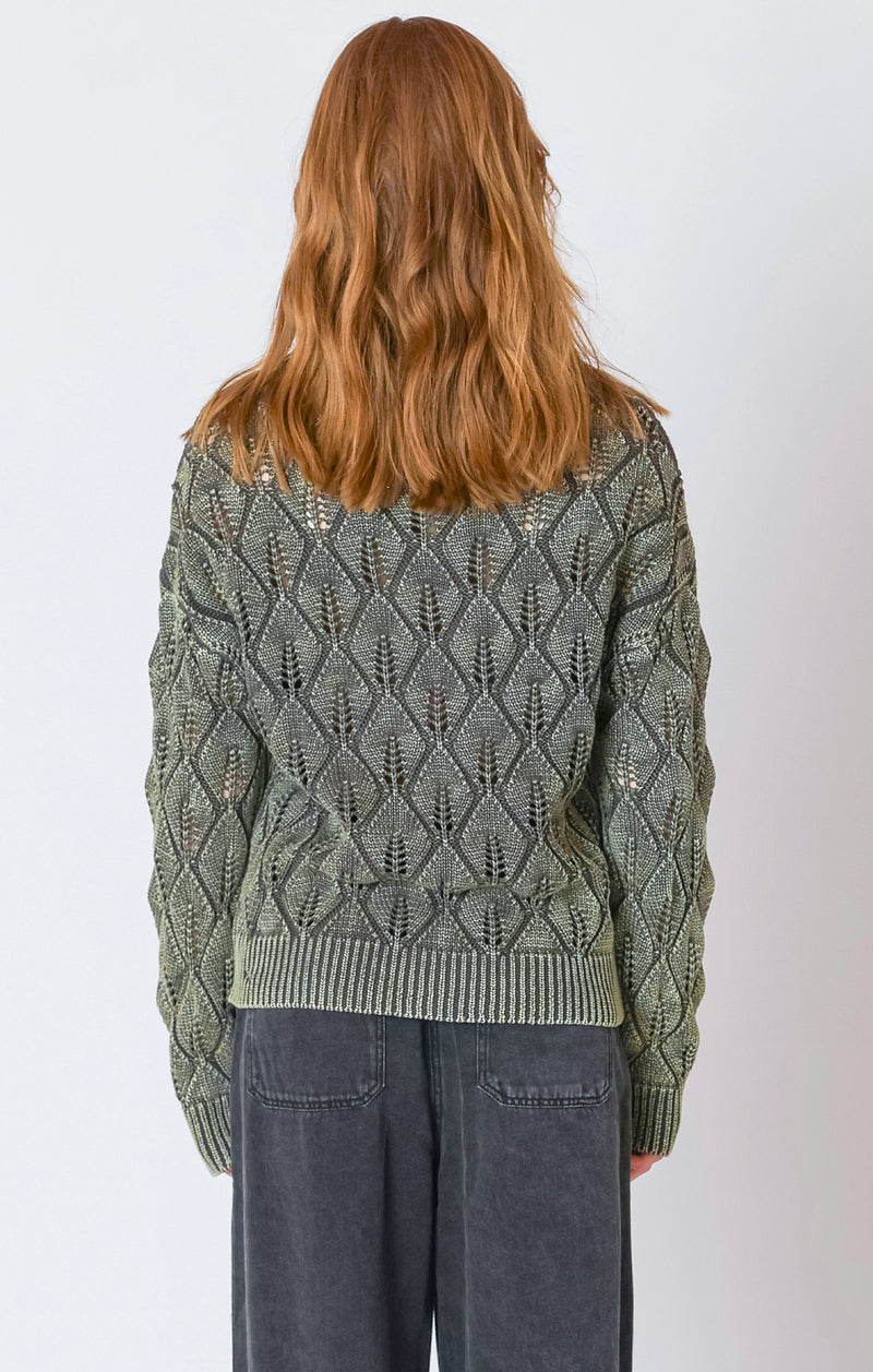 DEX - Pointelle Crew Neck Sweater