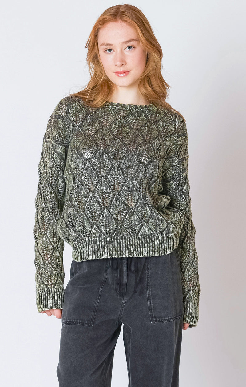DEX - Pointelle Crew Neck Sweater