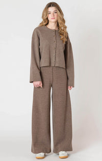 DEX- ROOM 34 - Wide Leg Ribbed Pant