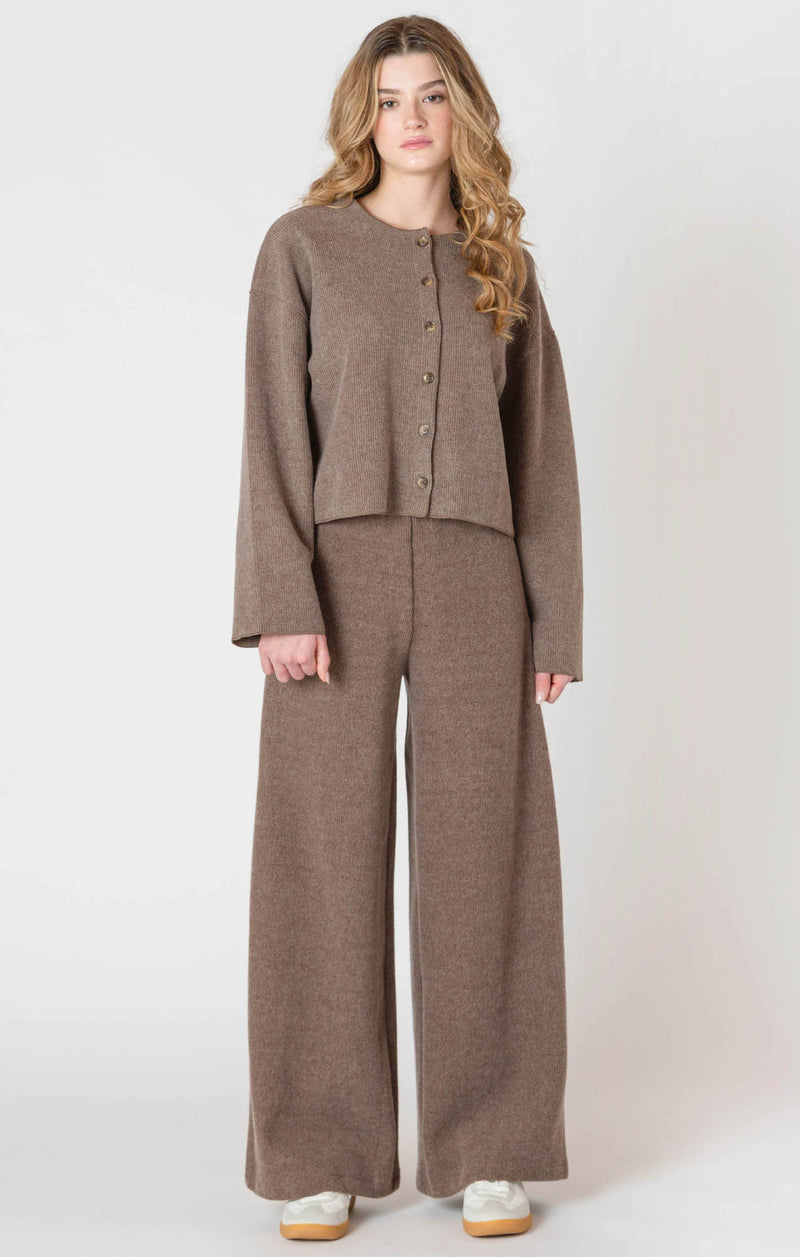 DEX- ROOM 34 - Wide Leg Ribbed Pant