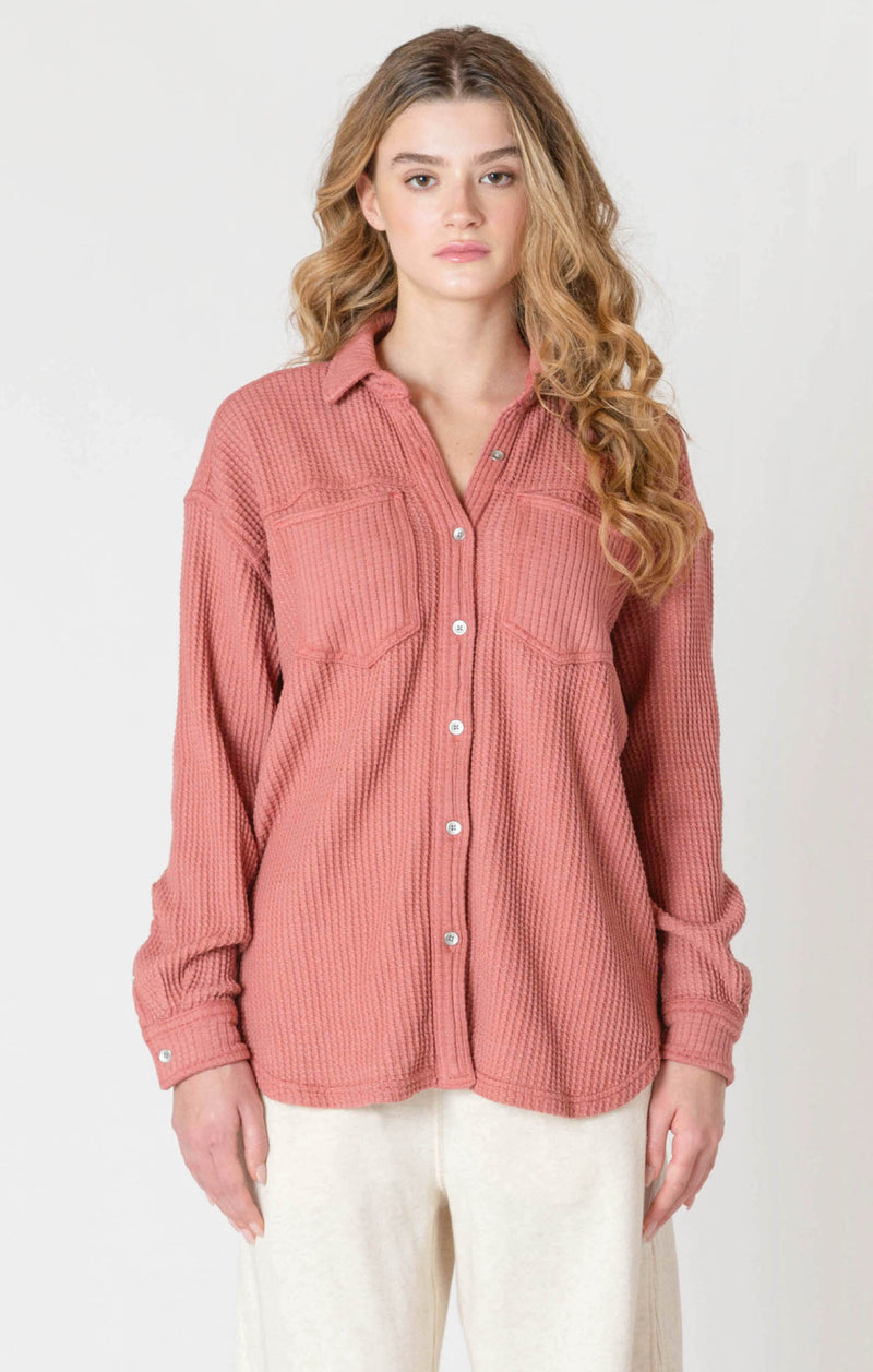 DEX - Thermal Button Up Knit Jacket