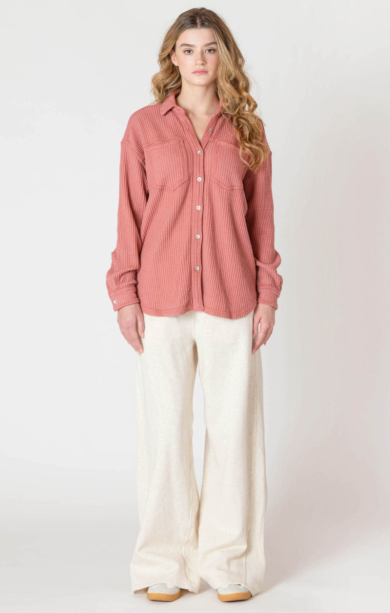 DEX - Thermal Button Up Knit Jacket