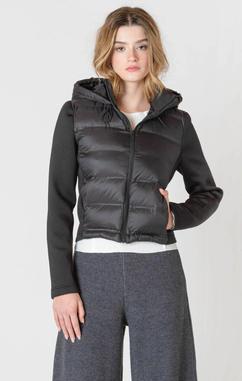 DEX- Mixed Fabric Puffer Jacket