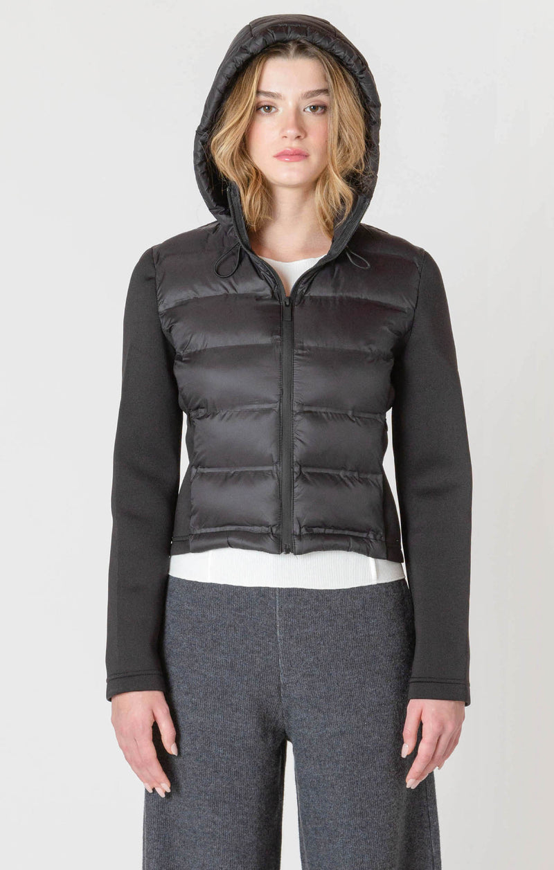 DEX- Mixed Fabric Puffer Jacket