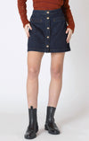 DEX- Button Front Denim Skirt