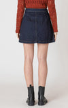 DEX- Button Front Denim Skirt