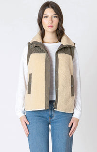 DEX- Mixed Fabric Vest