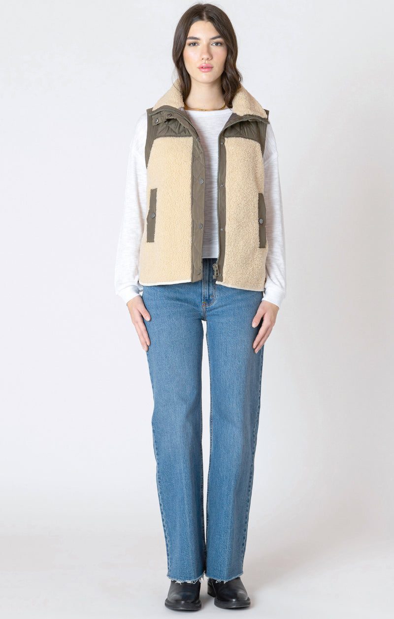 DEX- Mixed Fabric Vest