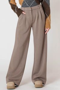 DEX- Wide Leg Knit Trouser Pant
