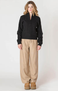 DEX- Half Zip Cable Sweater