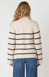 DEX- Half Zip Striped Sweater