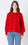 DEX- Crewneck Textured Cardigan